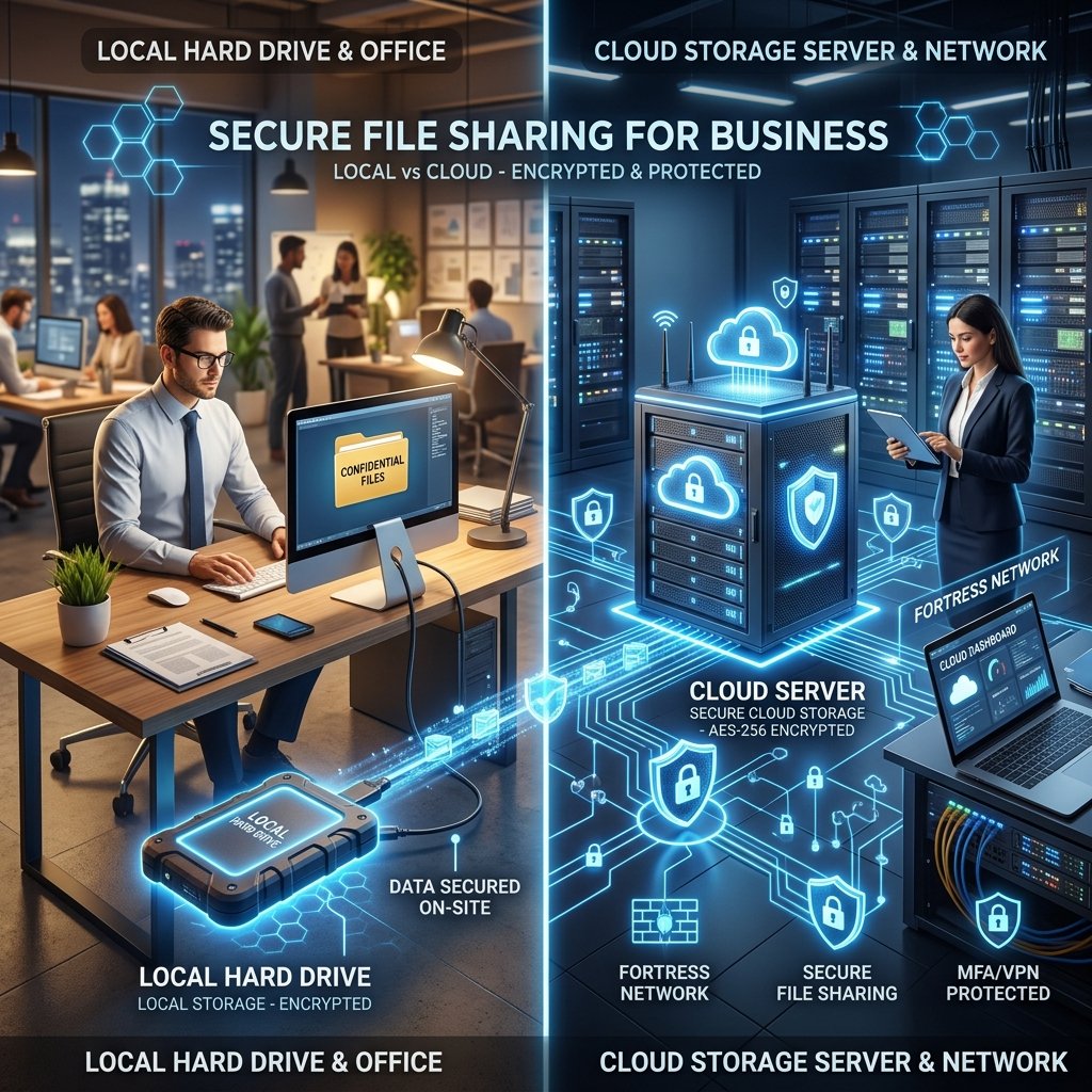 Secure File Sharing for Business: Cloud vs Local Archives